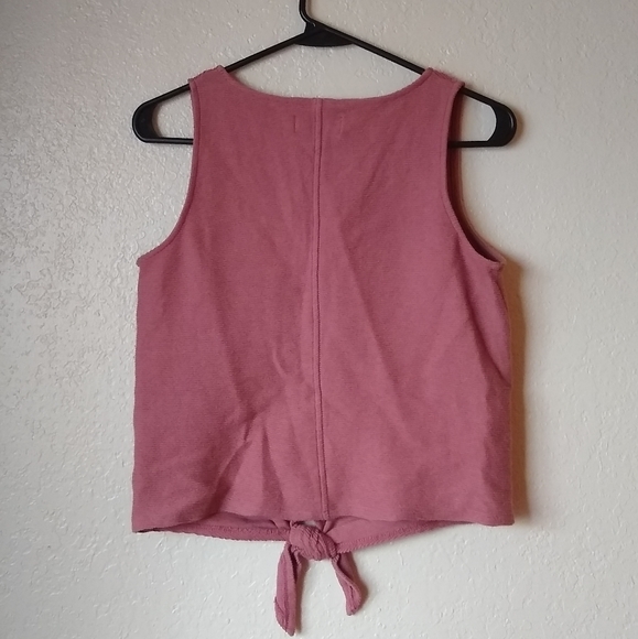 Madewell Texture & Thread Tie Front Tank Top - Picture 2 of 6